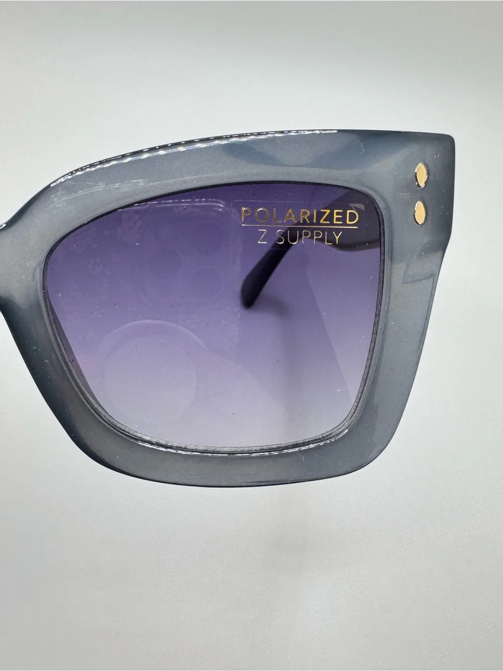 Z SUPPLY Women's Polarized Cat-Eye Sunglasses in Slate Gray NWT